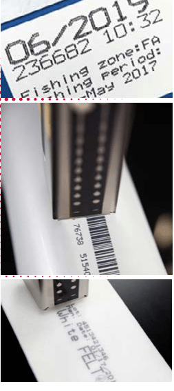 Codificadora industrial en línea de fabricación de alimentos y productos